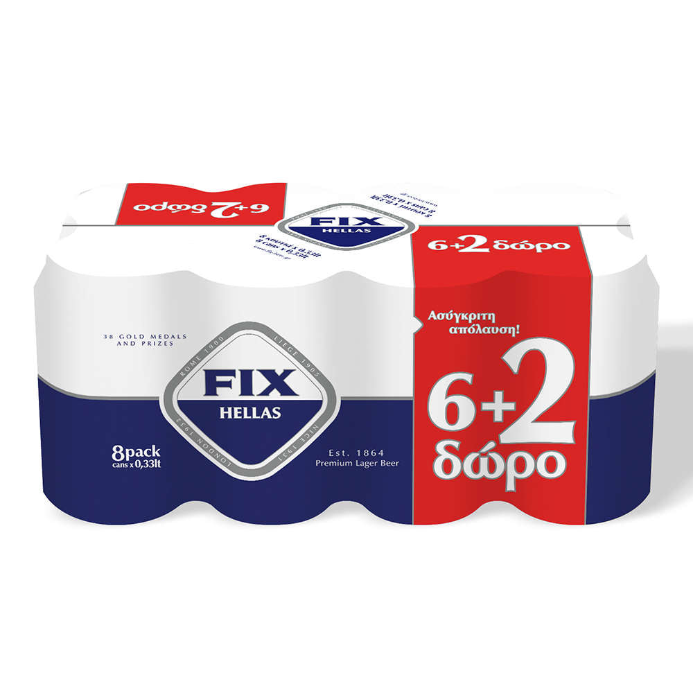 Fix Lager Κουτί 8x330ml 3σ (5200334280122)