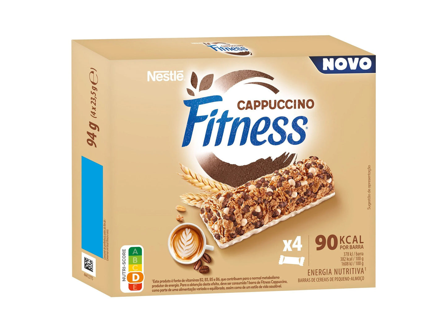 Nestle Fitness Delice Μπάρα Δημητριακών με Cappuccino 4x23,5gr (5900020046918)