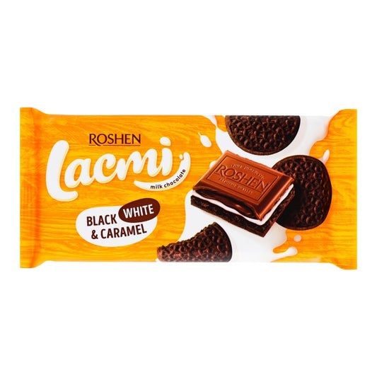Σοκολάτα Roshen Lacmi Με Γέμιση Καραμέλα & Μπισκότο 100gr 18τ (4823077633218)