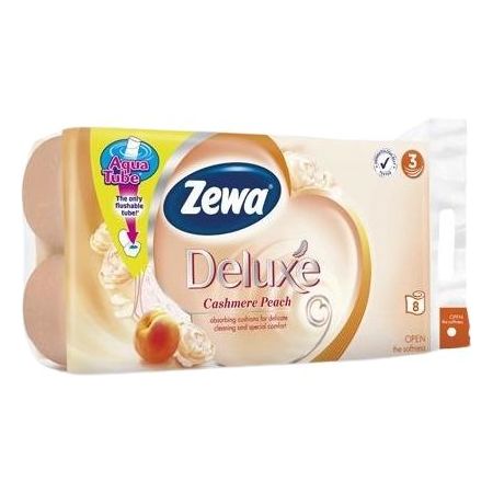 ZEWA ΧΑΡΤΙ ΥΓΕΙΑΣ DELUXE PEACH 3Φ 8*100ΓΡ 7τ (7322541171791)