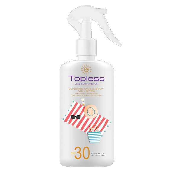 Topless Αντιηλιακή Κρέμα Spray SPF30 250ml 12τ (5213000722208)