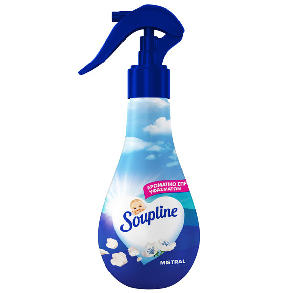 SOUPLINE ΑΡΩΜΑΤΙΚΟ SPRAY ΥΦΑΣΜΑΤΩΝ 300ML MISTRAL 6τ (8718951641266)