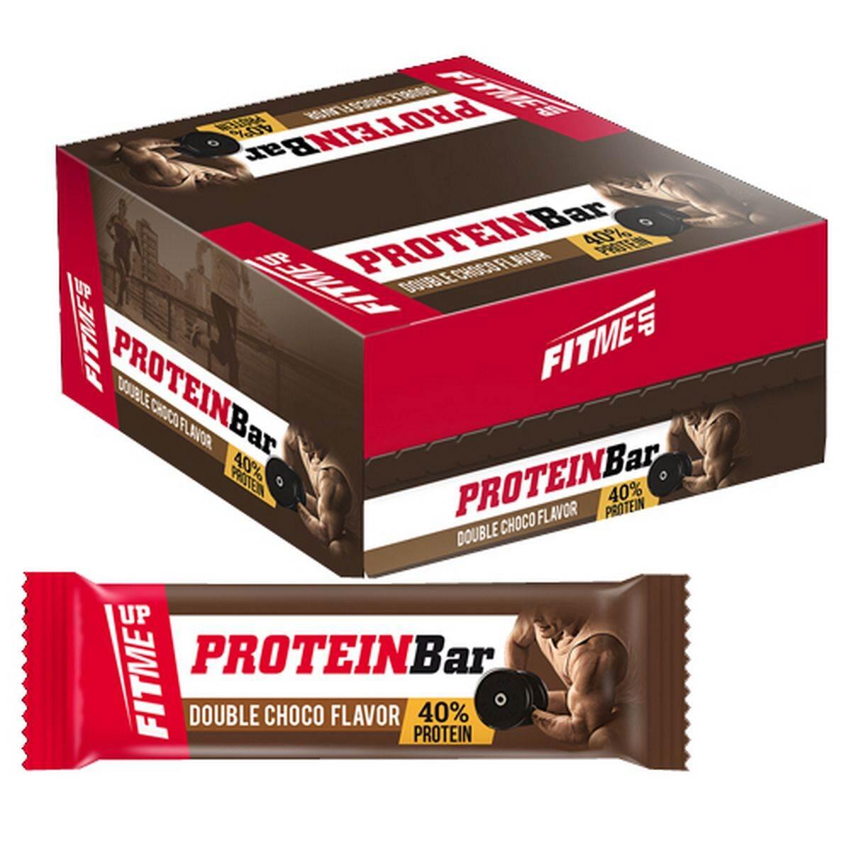 FIT ME UP ΜΠΑΡΑ ΠΡΩΤ. DOUBLE CHOC. 60ΓΡ (Σ12) (3800230300263)