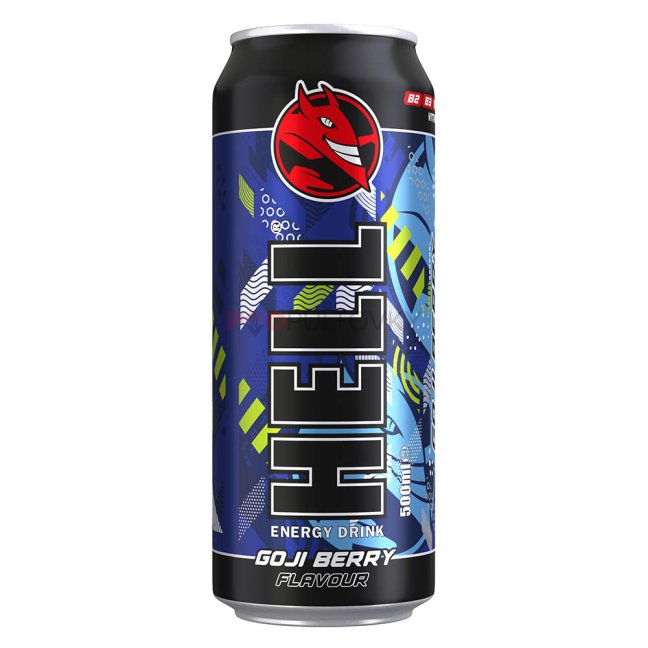 Hell Κουτί Energy Drink Goji Berry με Ανθρακικό 500ml 24τ (5999571054695)