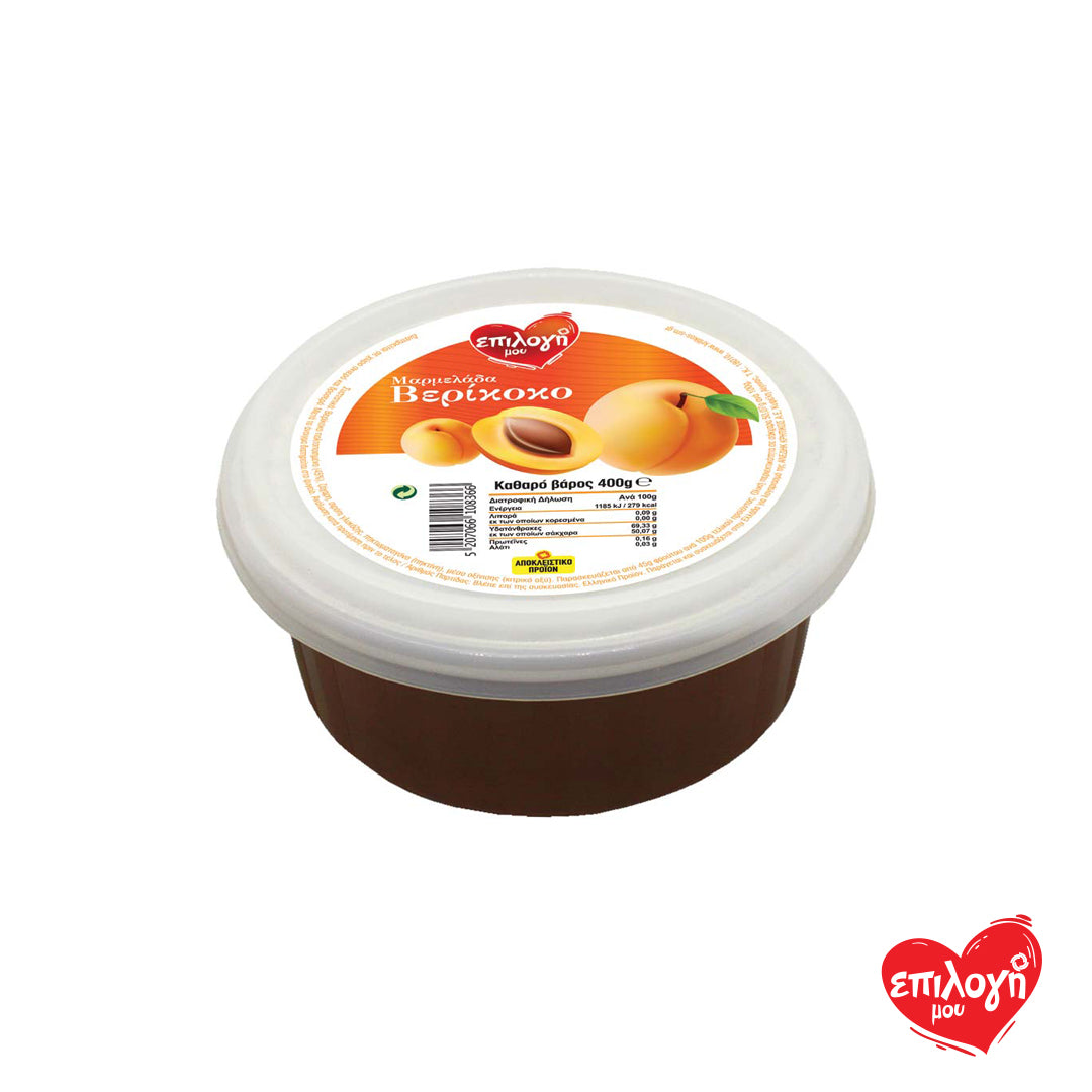 Μαρμελάδα Βερύκοκο Τάπερ 400gr (5207066108366)