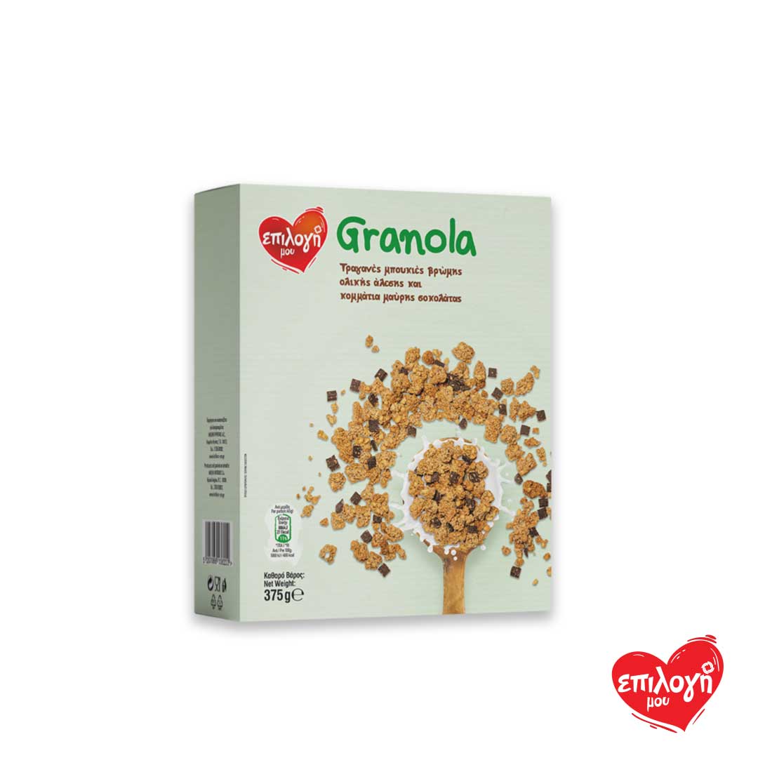 Επιλογή Μου Granola Με Μαύρη Σοκολάτα 375gr (5207066136222)