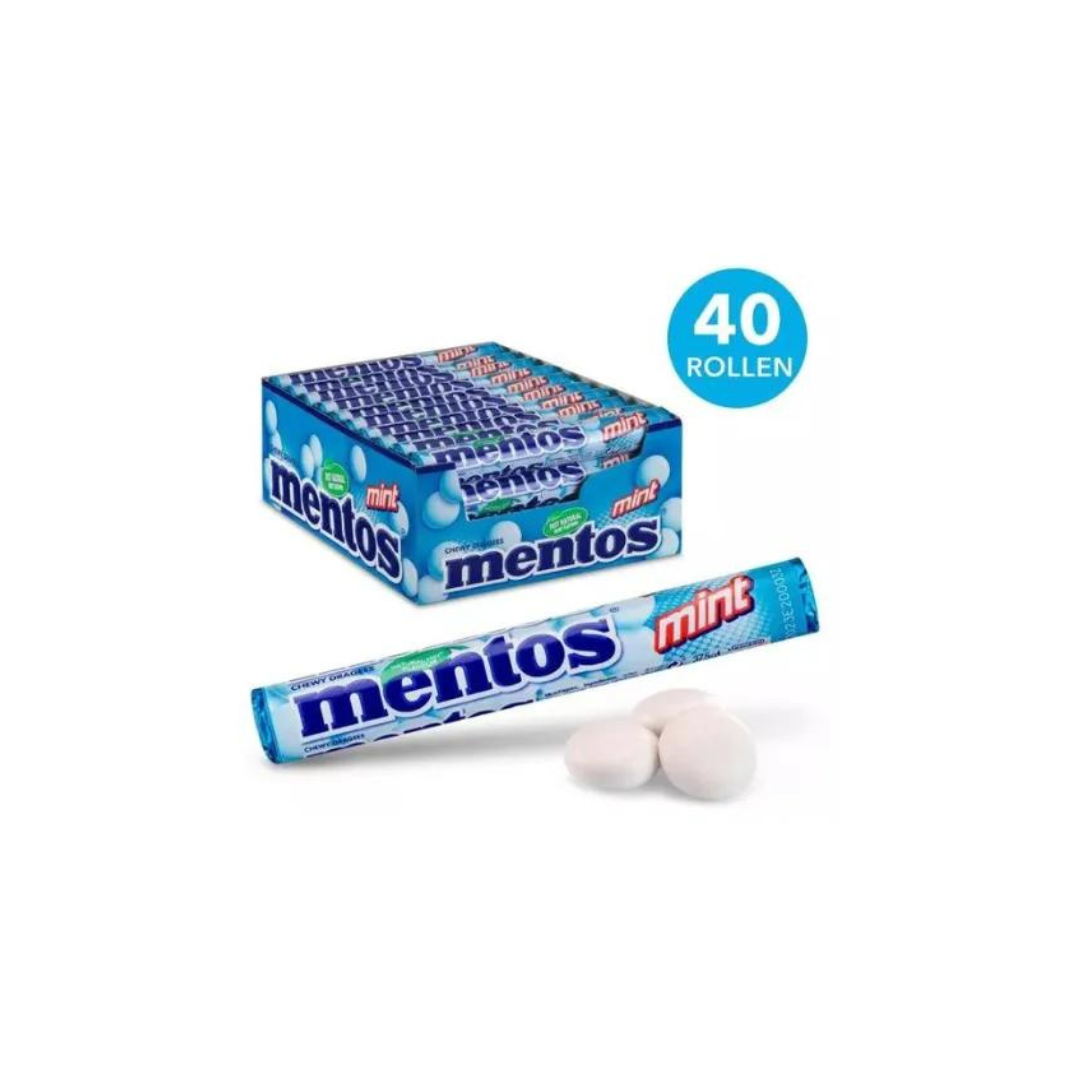 Mentos Mint Rollen 40 Pieces x38gr (8723400775638)