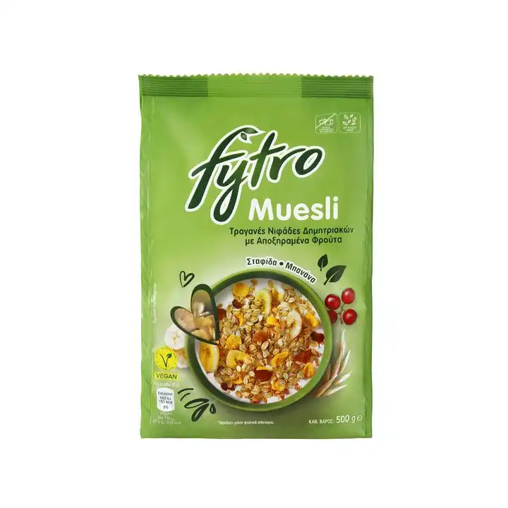 FYTRO MUESLI ΧΩΡΙΣ ΖΑΧΑΡΗ 500ΓΡ 10τ (5201059017444)