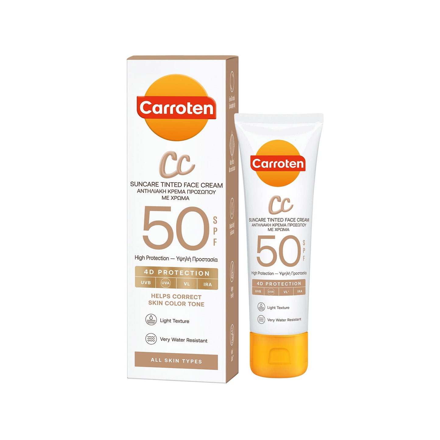 CARROTEN FACE CREAM CC SPF50 50ml (Σ3) (5201314180593)