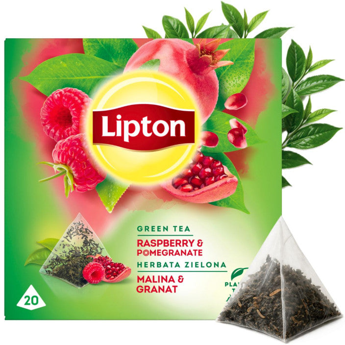 Lipton Green Tea Raspberry&Pomegranate 20 Packs 36t (8712100637810)
