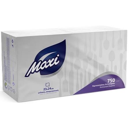 MAXI ΧΑΡΤΟΠΕΤΣΕΤΑ 1Φ ΛΕΥΚΗ 24*23εκ. 750τεμ (Σ5) (5202505011108)