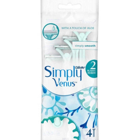 GILETTE ΞΥΡΑΦΑΚΙΑ (4τεμ.) - (SIMPLY VENUS 2) (Σ24) (8700216143714)