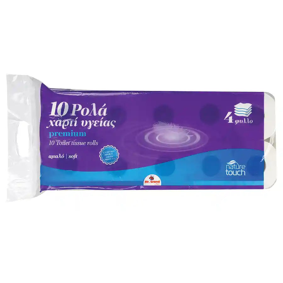 MR GRAND ΧΑΡΤΙ ΥΓΕΙΑΣ 4Φ 140ΦΥΛΛΑ 10ΡΟΛΑ (Σ6) (5203278061192)