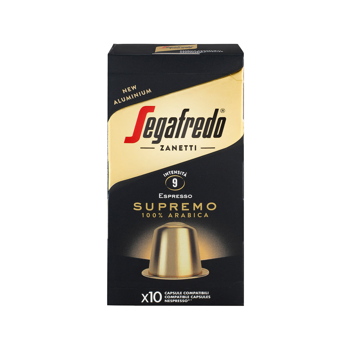 Segafredo Espresso Capsules 100% Arabica Compatible with Nespresso Machine 10caps 10t (8003410249337)