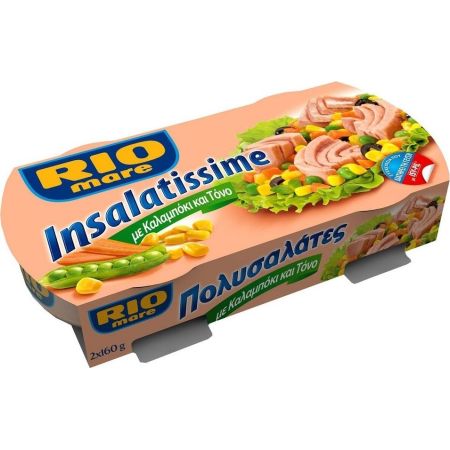 Τονοσαλάτα Rio Mare με καλαμπόκι 2x160g 18σ (8004030750036)