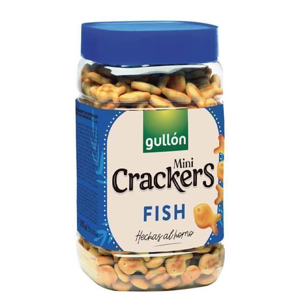 Gullon Crackers Mini Fish Salt 350gr 12t (8410376014068)