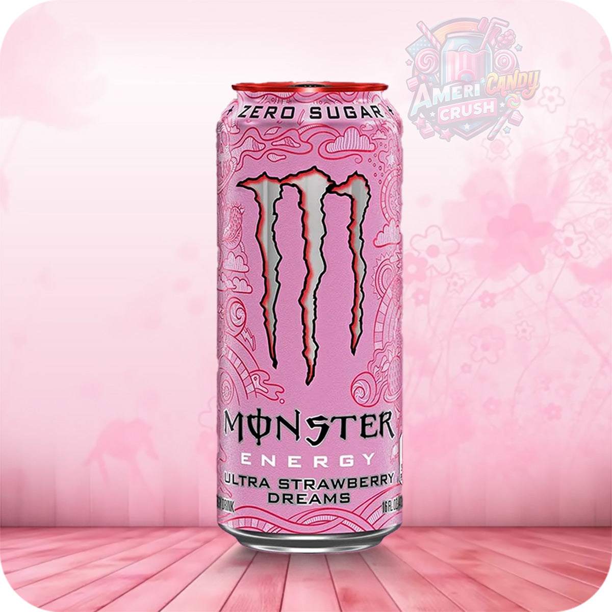 MONSTER ENERGY DRINK 500ml - (ULTRA STRAWBERRY DREAMS) (Σ24) (5056784903735)