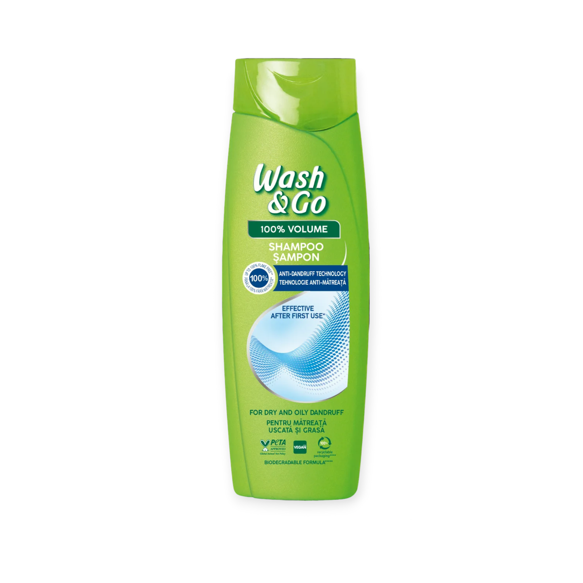 WASH & GO SHAMPOO 360ml - (ANTI - DANDRUFF) (Σ6) (8008970056753)