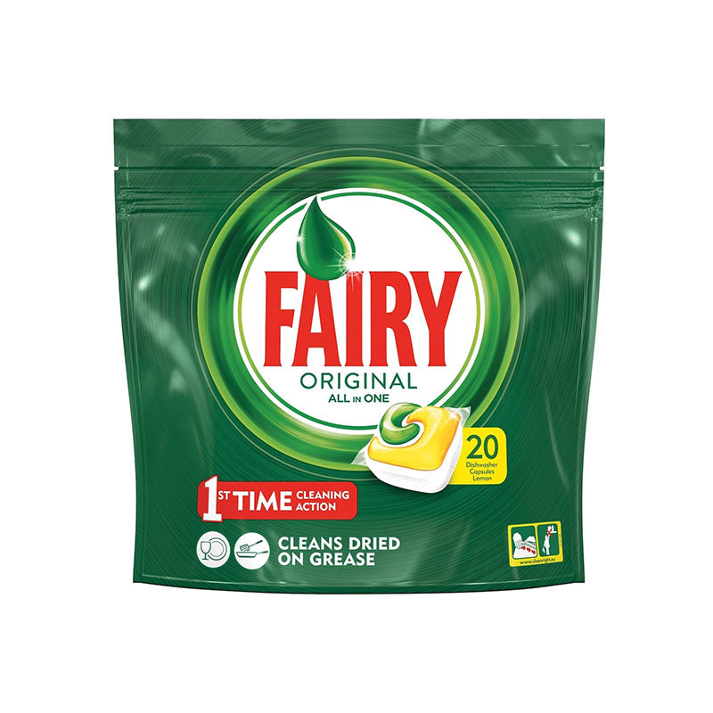 Fairy Original All in One 20 Lemon Scented Dishwasher Capsules 5t (8001841966083)