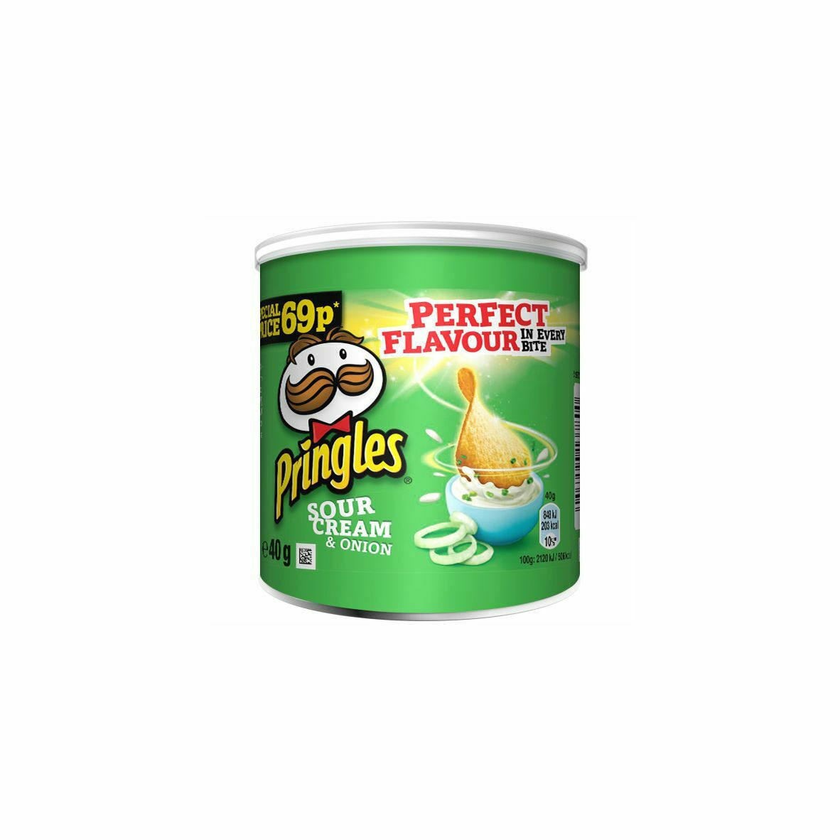 Pringles Chips with Sour Cream & Onion Flavor 40gr 12t (5413149775183)