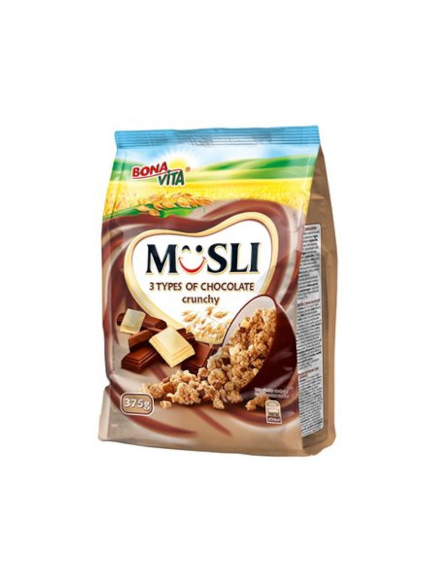 Bona Vita Granola 3 Types of Whole Chocolate 375gr 12t (8595564509226)