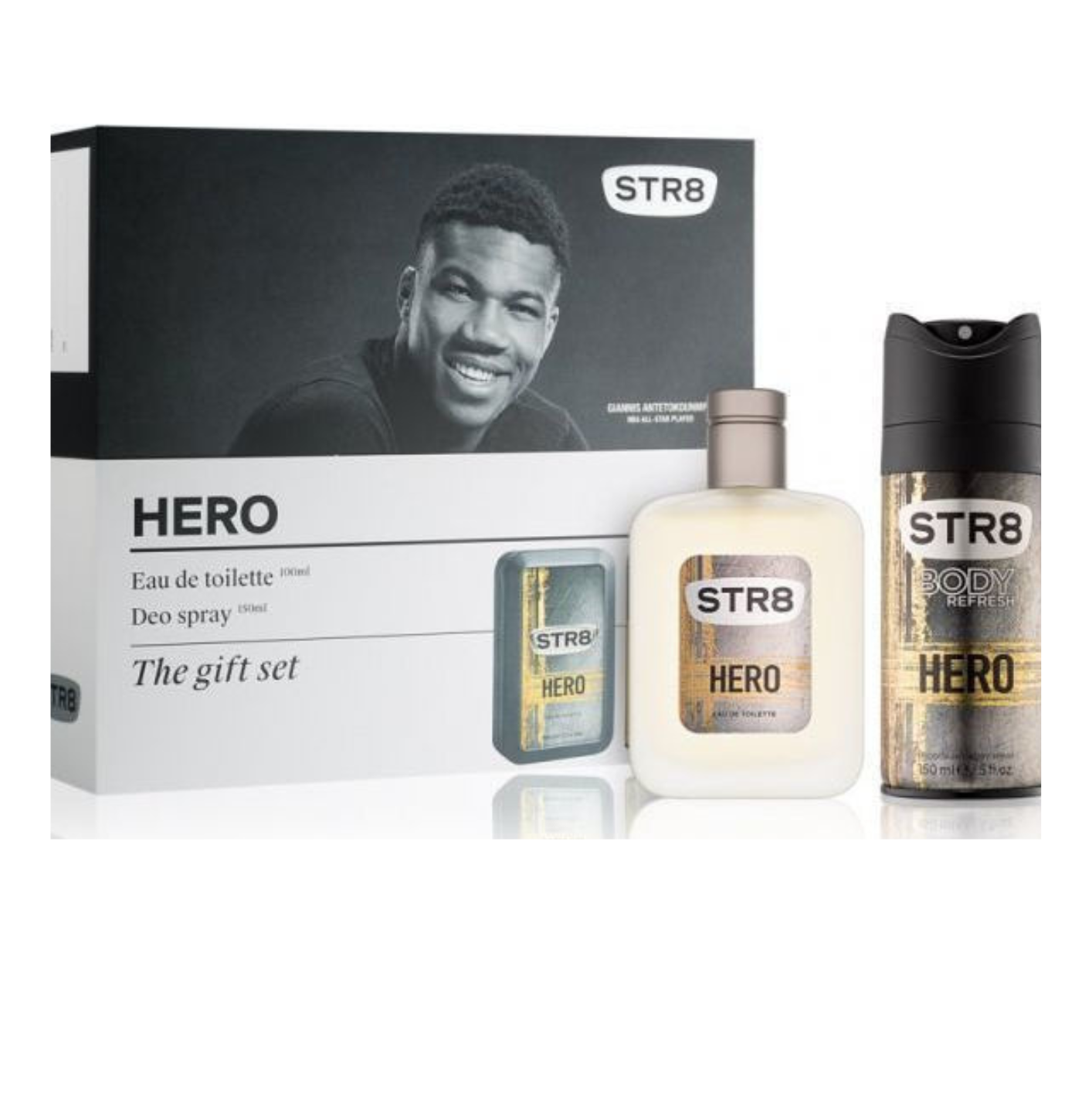 STR8 ΣΕΤ (EAU DE TOILETTE+DEO SPRAY+GIFT) - (HERO) (5201314110422)