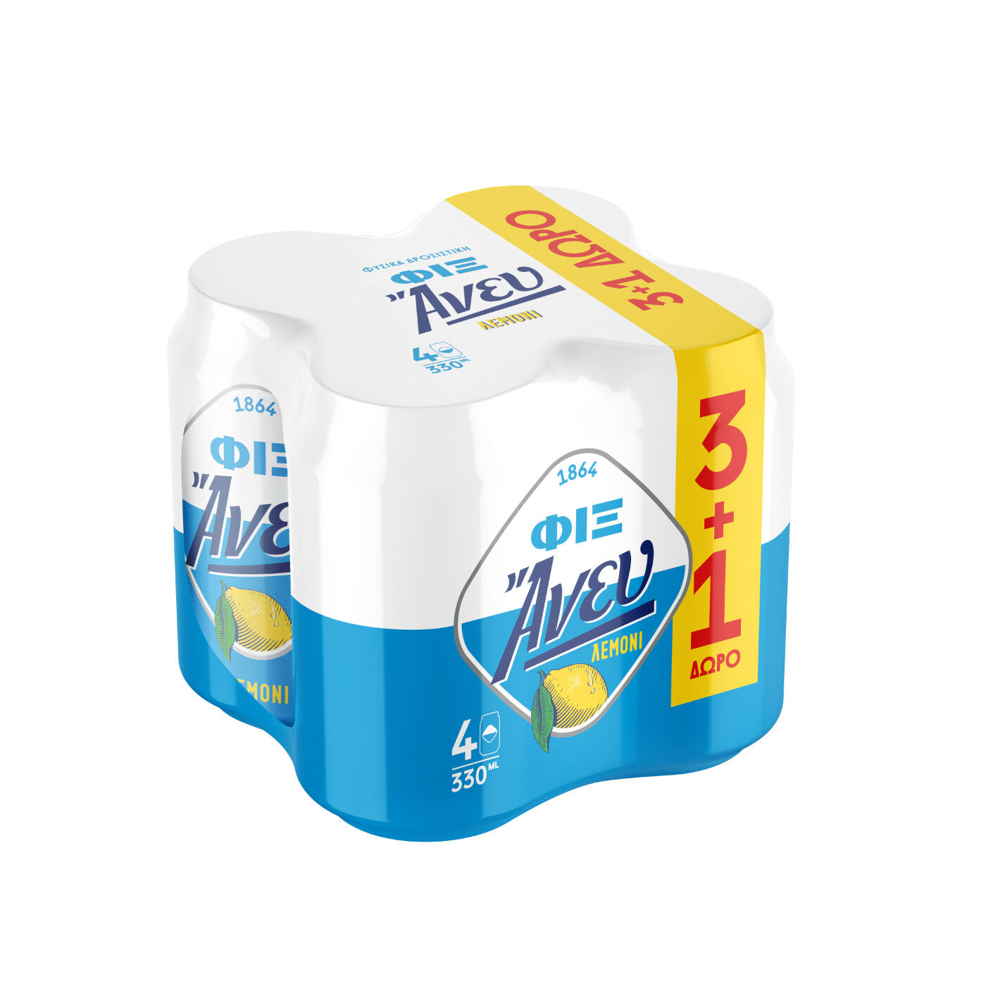 Fix Λεμόνι Lager Κουτί 4x330ml (5200334266805)