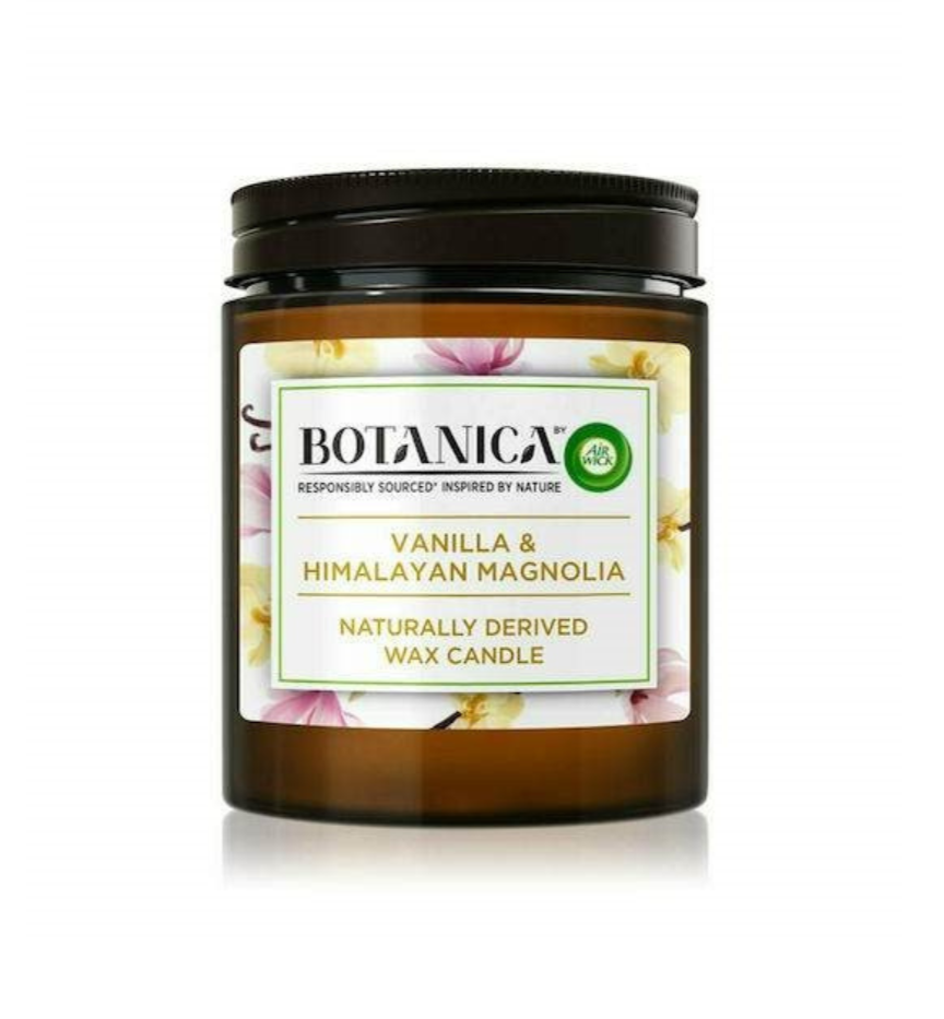 Air Wick Botanica Αρωματικό Κερί Βανίλια & Μανόλια 205gr (8002910058890)