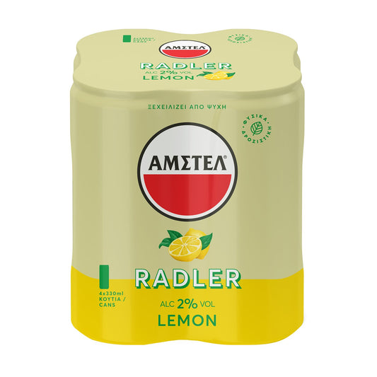 ΜΠΥΡΑ AMSTEL RADLER LEMON ΚΟΥΤΙ 4*330ML 6τ (5201261203192)