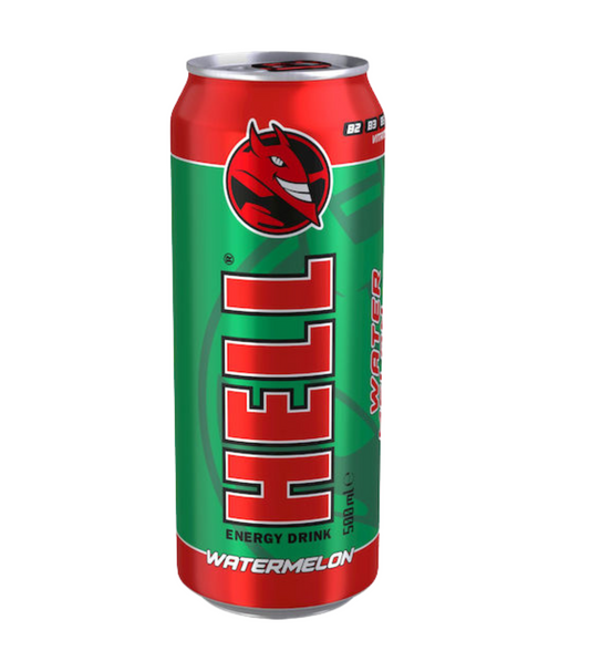 ENERGY DRINK HELL WATERMELON 500ML 12τ (5999571051106)