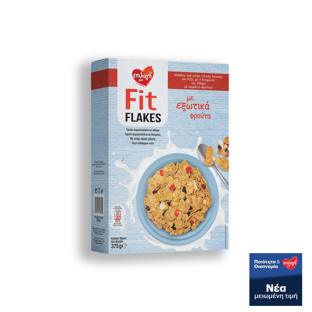 Δημητριακά Fit Flakes Με Εξωτικά Φρούτα 375gr (5207066123888)