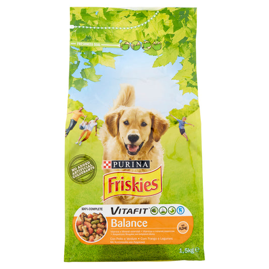 Purina Friskies Vitafit Balance 1,5kg Ξηρά Τροφή για Ενήλικους Σκύλους με Κοτόπουλο (8000550505927)