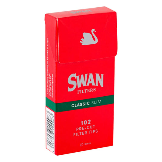 Swan Φιλτράκια Classic Extra Slim Κόκκινο 6mm (3057068144983)