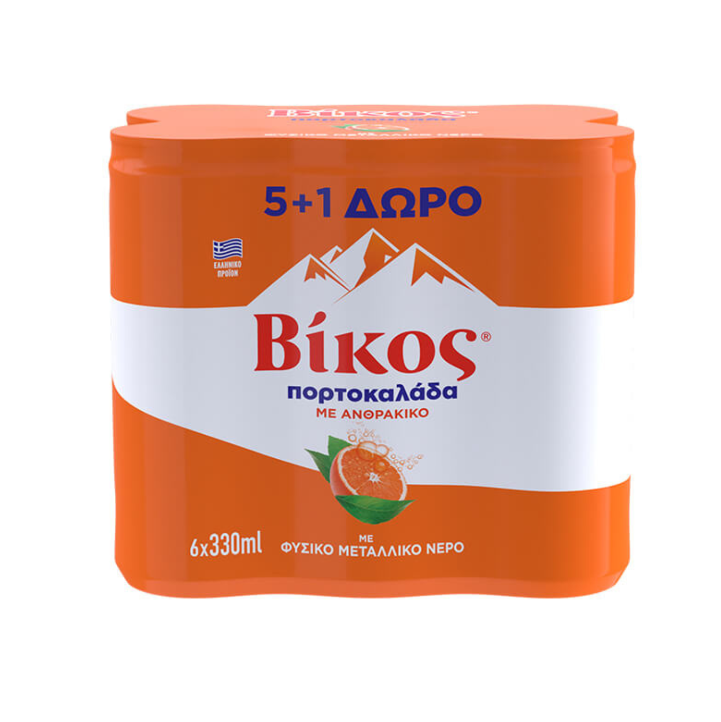 ΒΙΚΟΣ ΠΟΡΤΟΚΑΛΑΔΑ ΚΟΥΤΙ 330ML - (5+1 ΔΩΡΟ) (Σ4) (5201946912685)