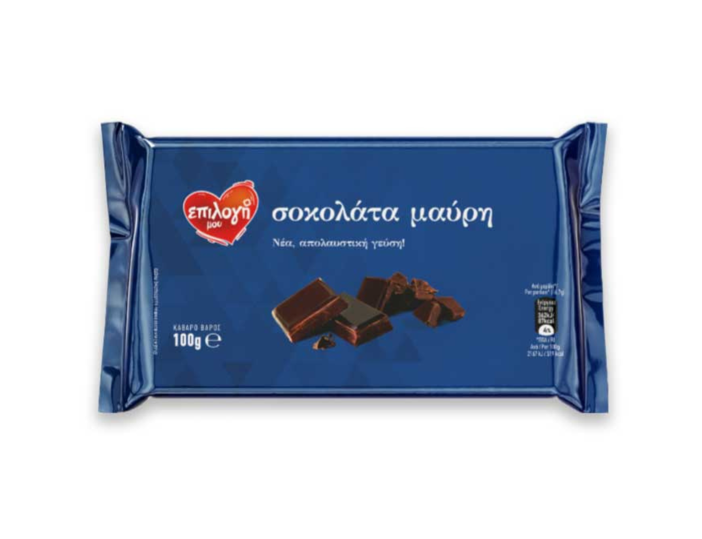 ΕΠΙΛΟΓΗ ΜΟΥ ΣΟΚΟΛΑΤΑ ΜΑΥΡΗ 100ΓΡ 30τ (5207066120382)