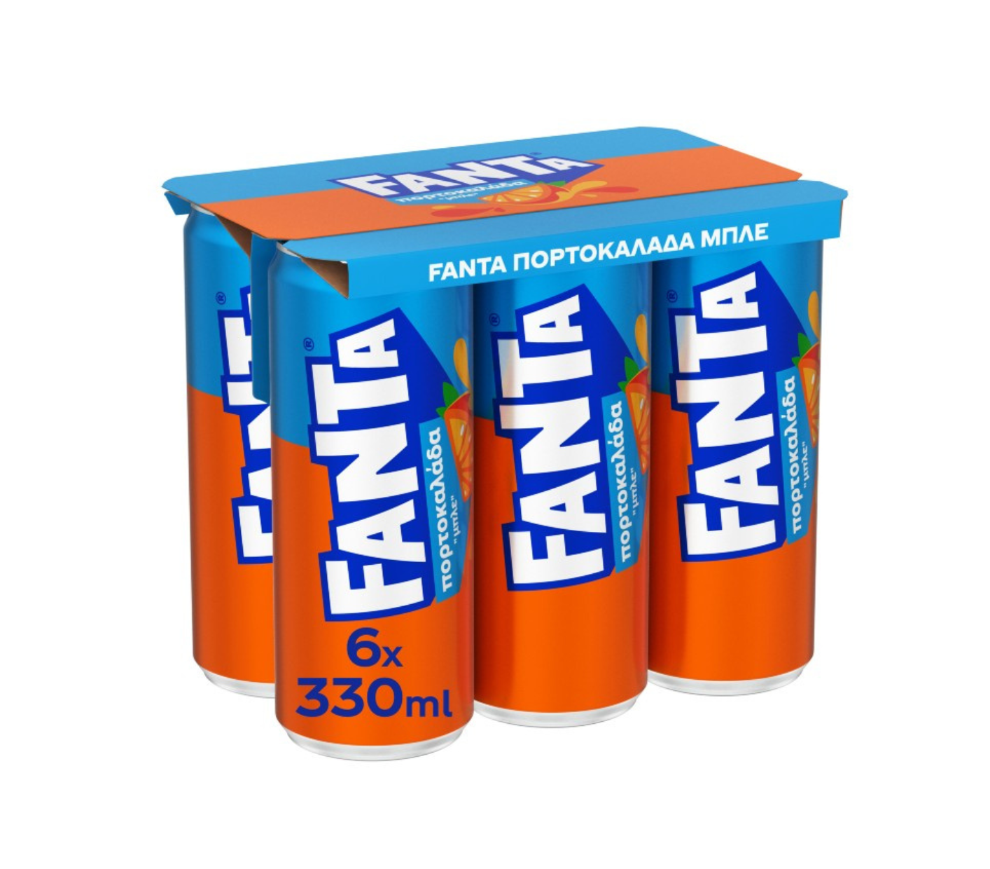 FANTA ΠΟΡΤΟΚΑΛΑΔΑ ΜΠΛΕ KOYTI 6*330ML 4τ (5449000317636)