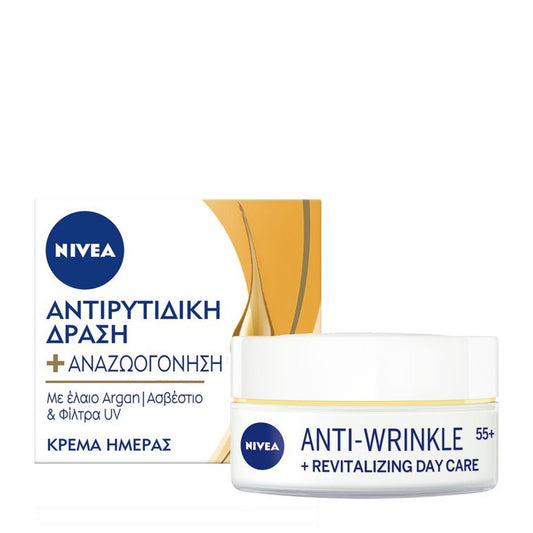 Nivea Anti-Wrinkle Revitalizing Day Cream Αντιρυτιδική Κρέμα Ανζωογόνησης 55+ 50ml (4006000044361)