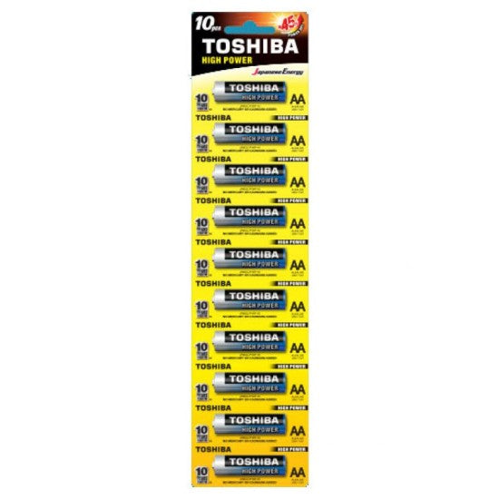 Toshiba Αλκαλικές Μπαταρίες AA Σετ 10 Τεμ LR6GCP (4904530592676)
