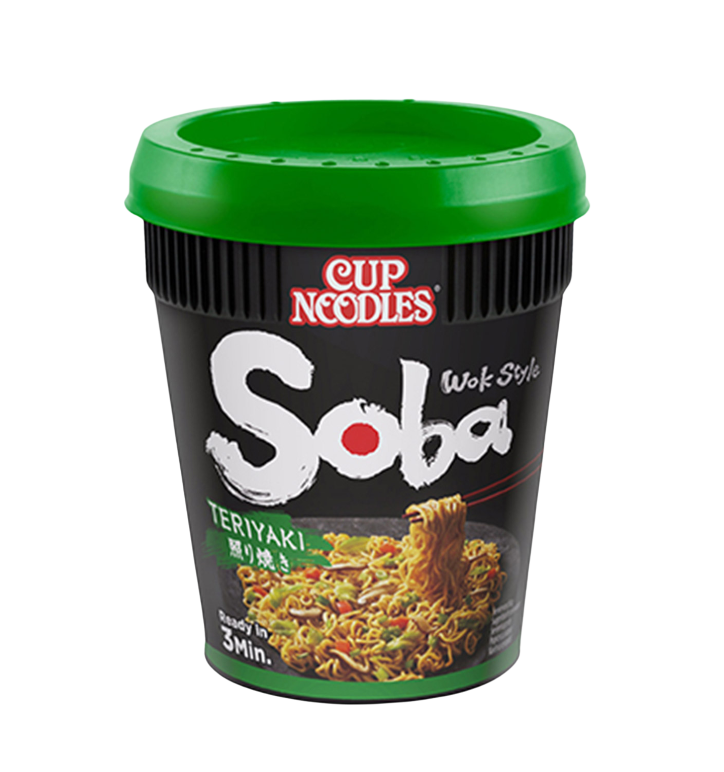 NISSIN SOBA ΝΟΥΝΤΛΣ CUP ΤΕΡΙΓΙΑΚΙ 90ΓΡ 8τ (5997523315559)