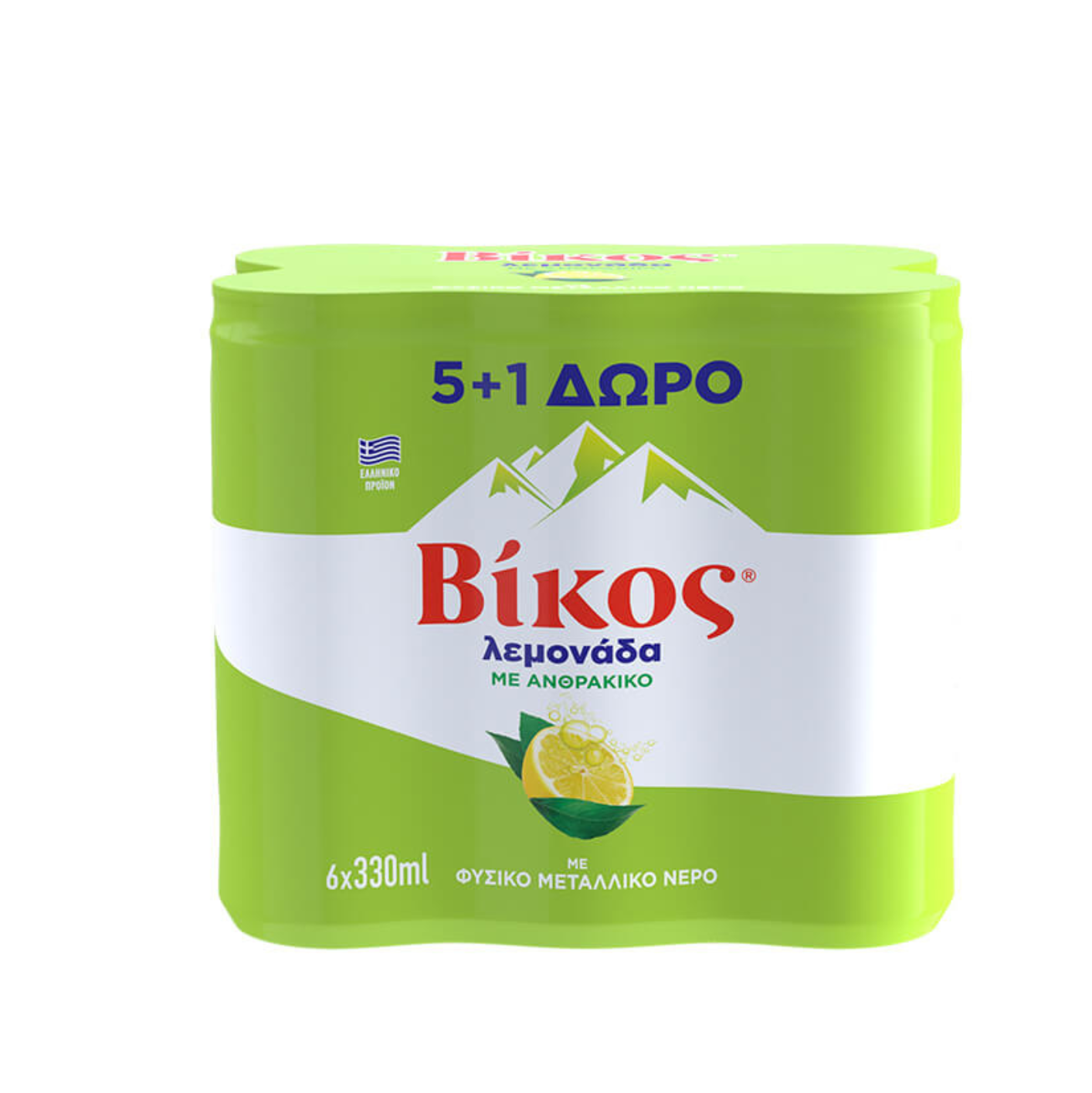 ΒΙΚΟΣ ΛΕΜΟΝΑΔΑ ΚΟΥΤΙ 330ml. - (5+1 ΔΩΡΟ) (Σ4) (5201946912708)