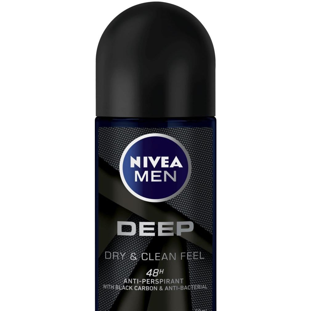 NIVEA ROLL-ON DEEP BLACK 50ML (Σ6) (4005900513069)