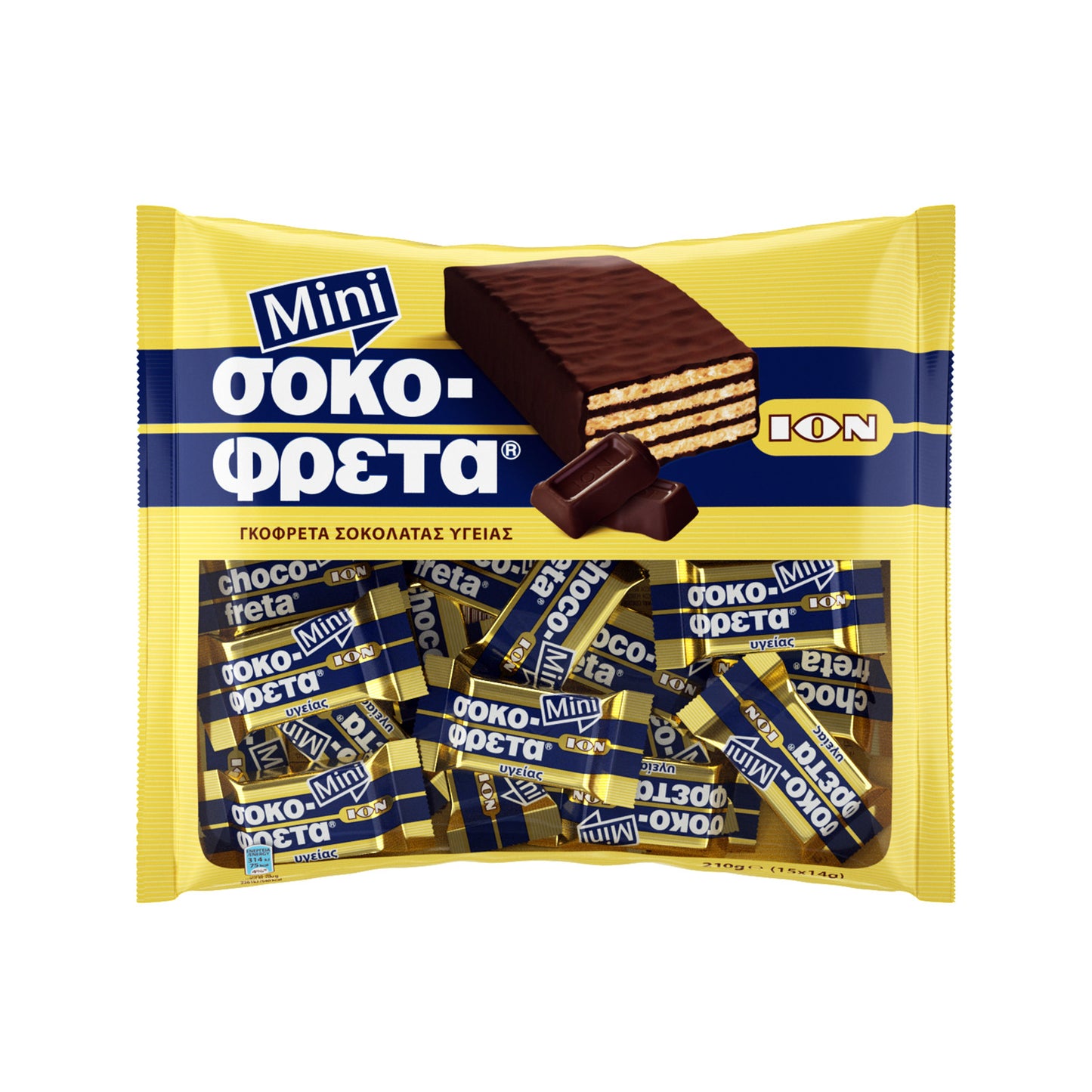 ΙΟΝ Μίνι Σοκοφρέτα Με Σοκολάτα Υγείας 210gr (5012501081131)