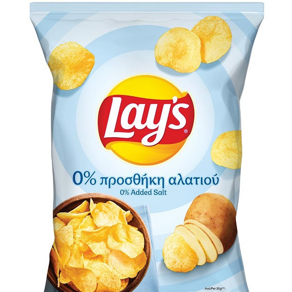 LAYS ΠΑΤΑΤΑΚΙΑ 0% ΠΡΟΣΘΗΚΗ ΑΛΑΤΙΟΥ 120ΓΡ (Σ19) (5201024009672)