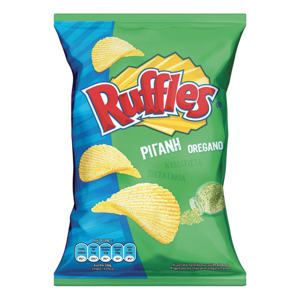 Ruffles Πατατάκια Ρίγανη 140gr 20τ (5201024010067)