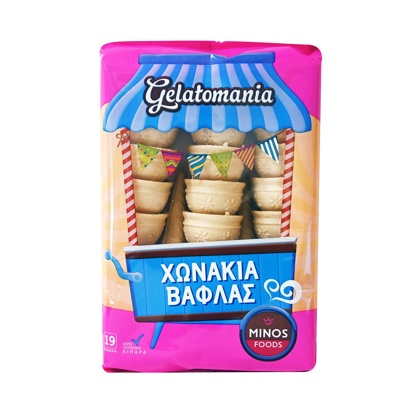ΧΩΝΑΚΙΑ ΒΑΦΛΑΣ GELATOMANIA 19ΤΕΜ 14τ (5201099032346)
