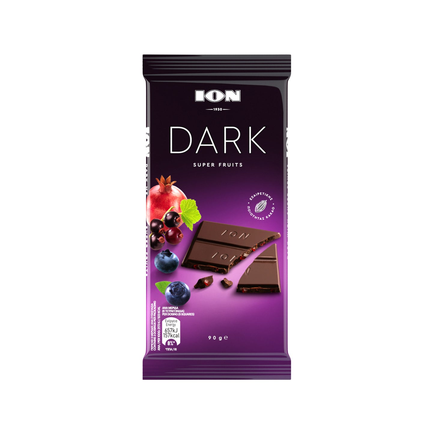ΣΟΚ. ION DARK SUPER FRUITS 90ΓΡ (5201127039248)