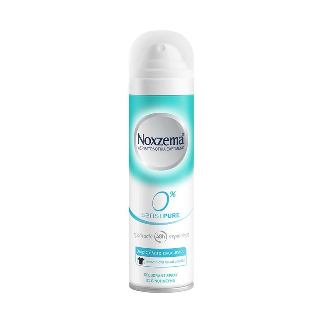 Noxzema Sensipure 0% Αποσμητικό σε Spray 150ml 6τ (5201314081746)