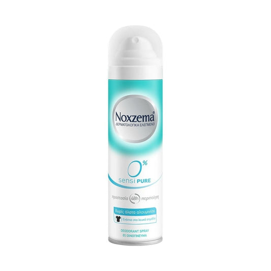 Noxzema Sensipure 0% Αποσμητικό σε Spray 150ml 6τ (5201314081746)
