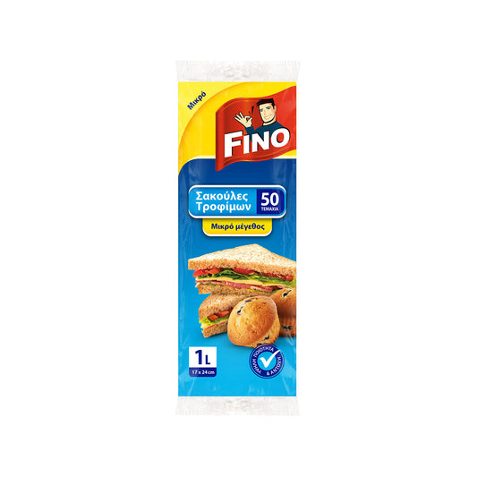 Σακούλες Τροφίμων Fino Μικρές 1L 50 Τεμάχια (5201314521006)