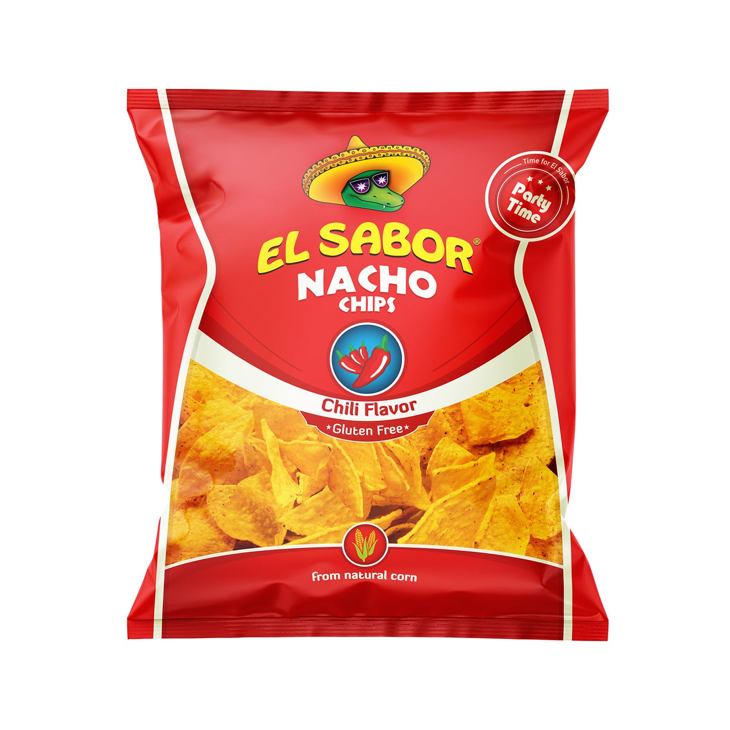 El Sabor Nacho Chips Σνακ Καλαμποκιού Chilli 225gr (5202175001539)